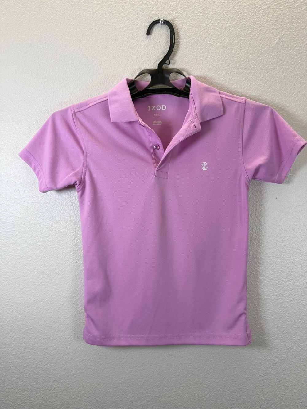 Izod Girls' Pink Polo Top
